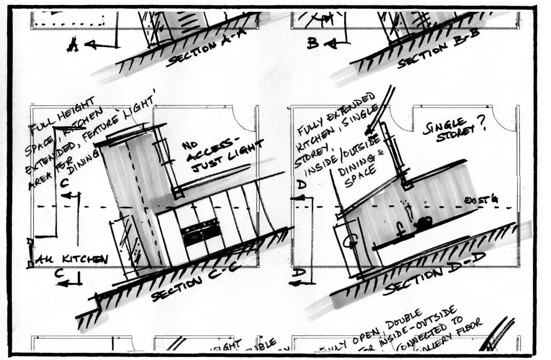 Concept drawing sketch